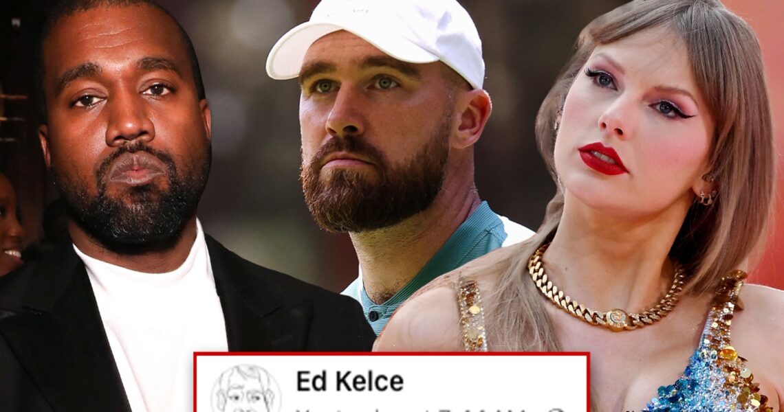 Travis Kelce’s Dad Blasts Kanye West For Lyrics About Son, Taylor Swift