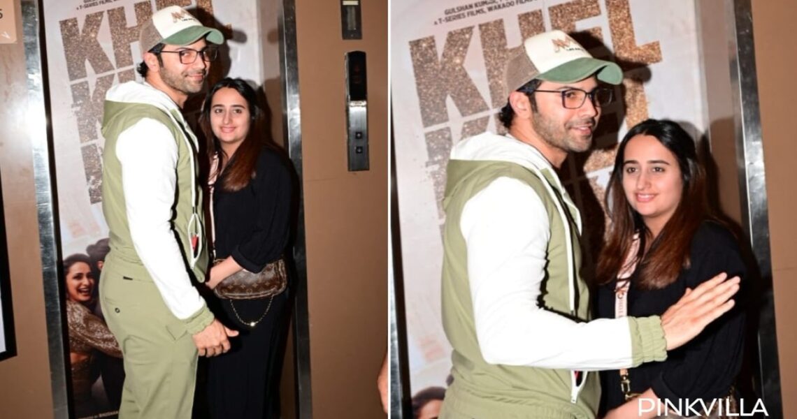 Varun Dhawan gets protective for wife Natasha Dalal as they head out for movie date; WATCH