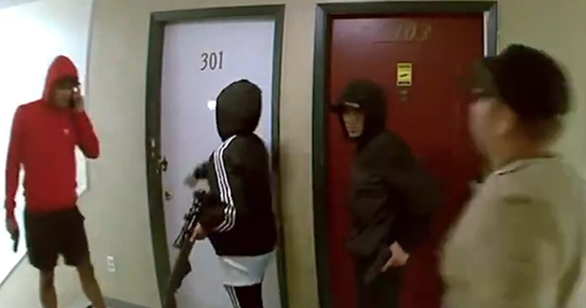 Video Shows Armed Men at Colorado Apartment Complex