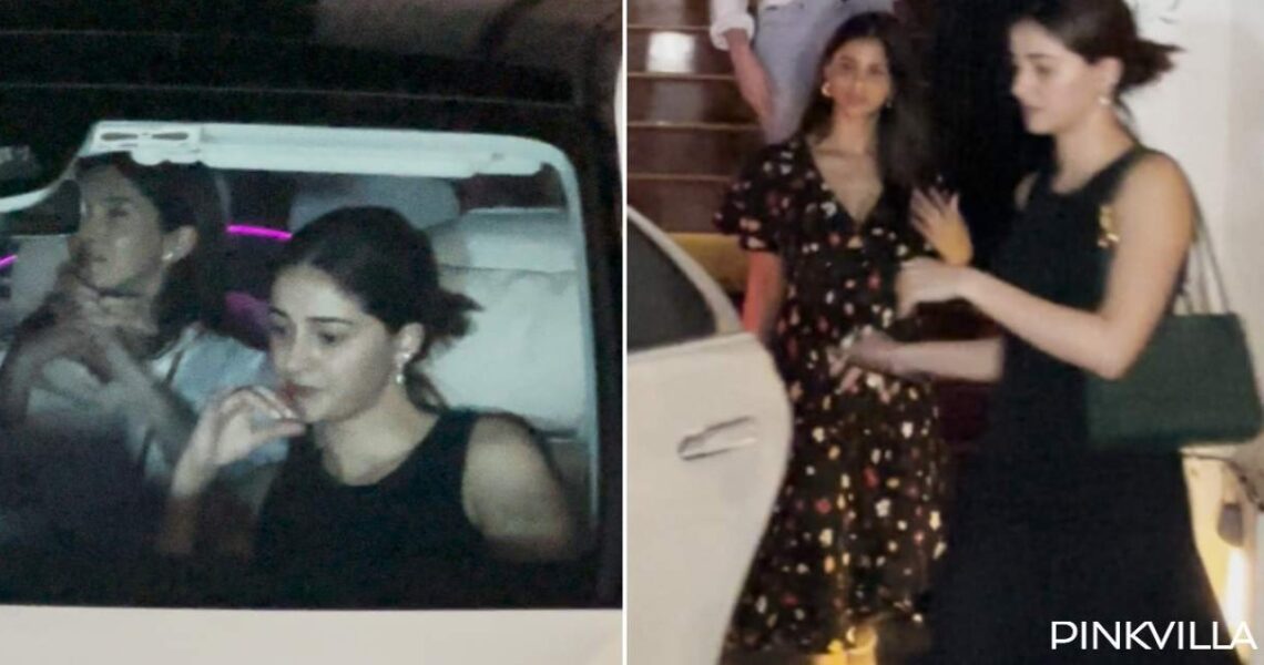 WATCH: Ananya Panday chills with her BAEs Suhana Khan and Shanaya Kapoor on Sunday; Agastya Nanda joins