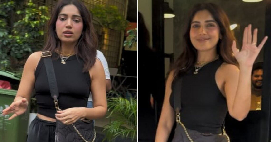 WATCH: Bhumi Pednekar is visibly worried for paparazzi as they rush to click her; netizens love her gesture