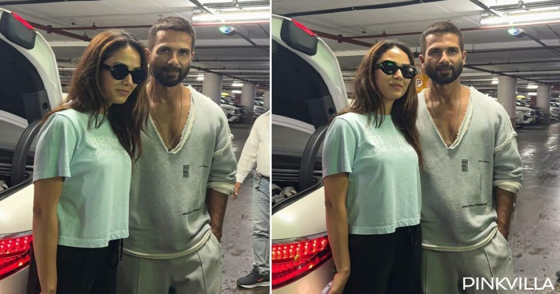 WATCH: Shahid Kapoor and Mira Rajput pose in style as they return from London vacation