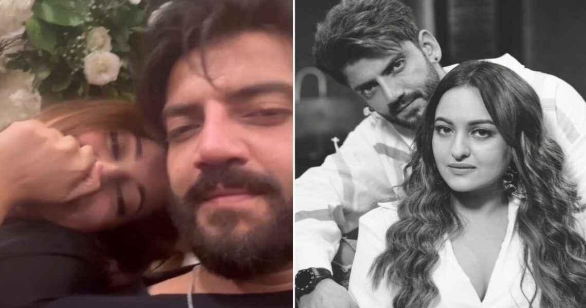 WATCH: Sonakshi Sinha- Zaheer Iqbal get busy ‘killing time’ as they reach party an hour before time; latter blames ‘baby’s punctuality’