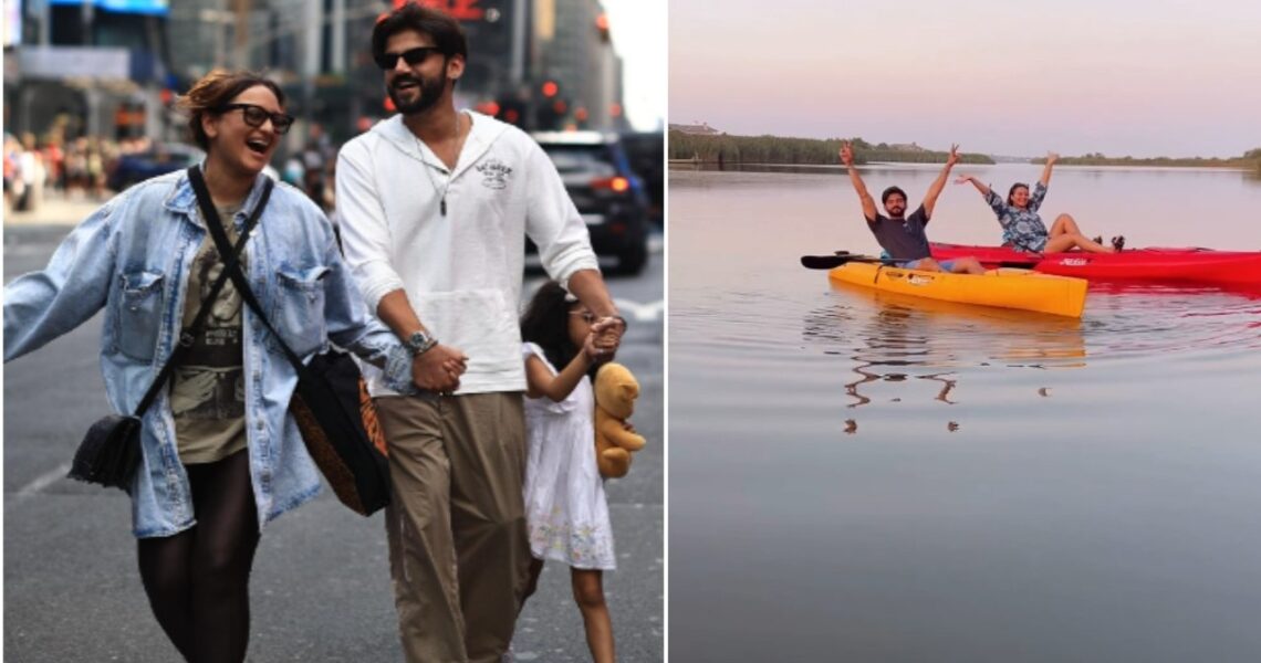 WATCH: Sonakshi Sinha and Zaheer Iqbal have a blast visiting zoo, riding rollercoasters on ‘Bessssst trip everrr’ to New York