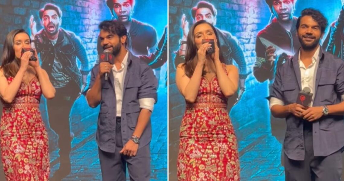 WATCH: Stree 2 stars Shraddha Kapoor and Rajkummar Rao croon Tumhare Hi Rahenge Hum on stage; netizens heap praise