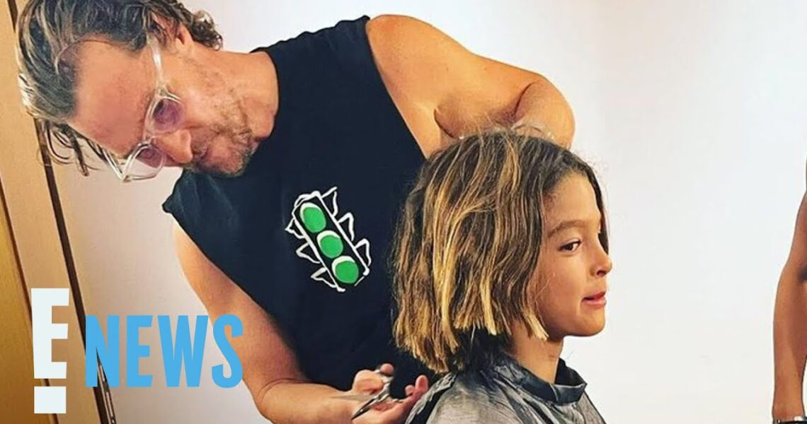 Matthew McConaughey Gives His Son Livingston a Big Chop | E! News