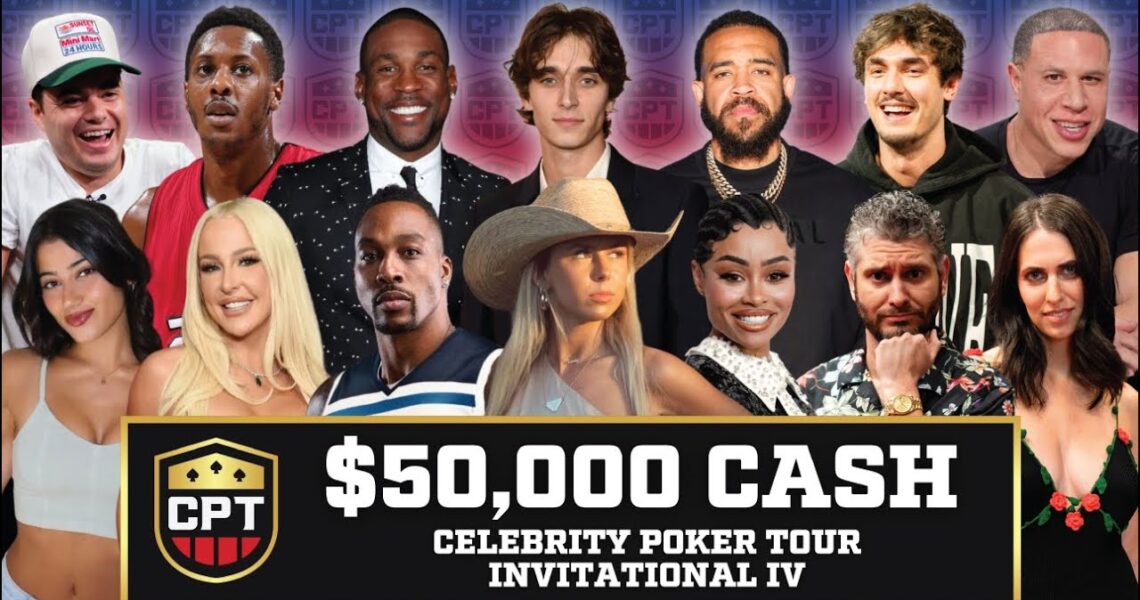 H3H3, NELK, & Hawk Tuah Compete against NBA Legends & Celebrities for $50,000 | Celebrity Poker Tour