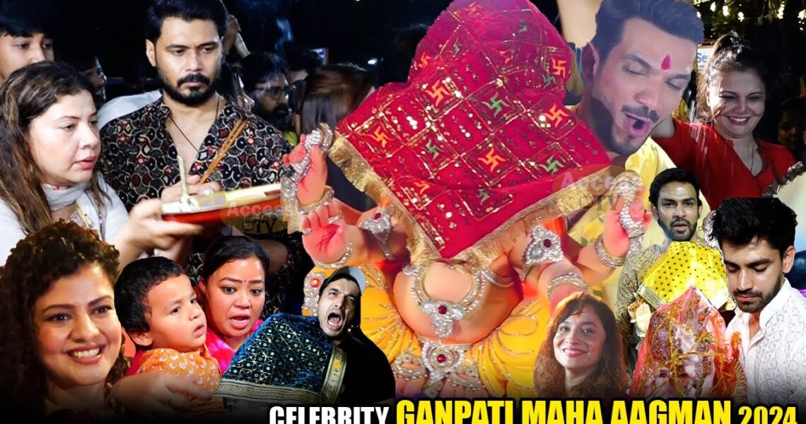 UNCUT | Celebrity Ganpati Maha Aagman 2024 | Sambhavna Seth,Bharti With Golla,Arjun Bijlani,Sharad