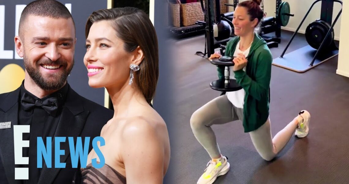 Justin Timberlake Attempts to Distract Jessica Biel During Leg Workout | E! News