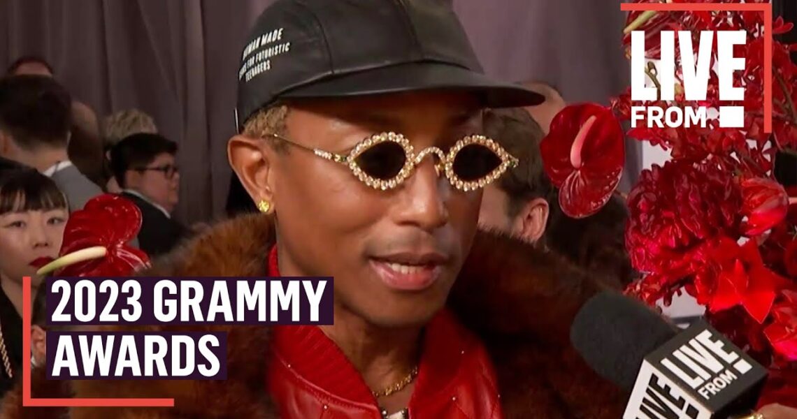 Pharrell Williams Talks Pusha T & Kendrick Lamar Albums at Grammys | E! News