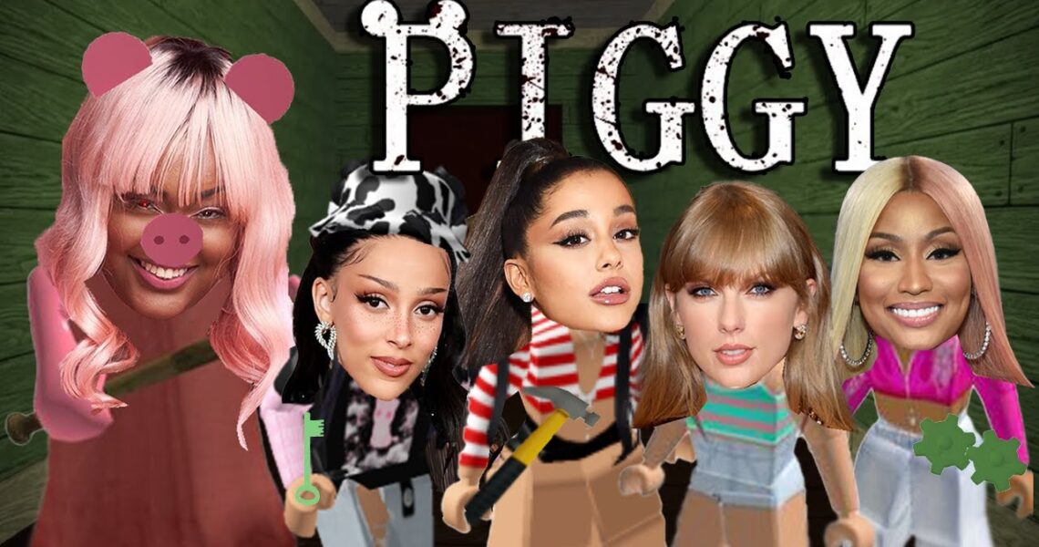 Celebrities Play PIGGY (Roblox)