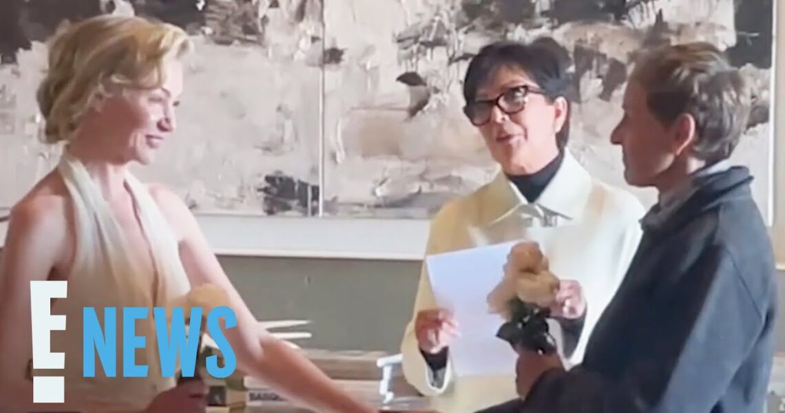 Portia de Rossi SURPRISES Ellen DeGeneres With Vow Renewal Ceremony (Kris Jenner Officiates!)