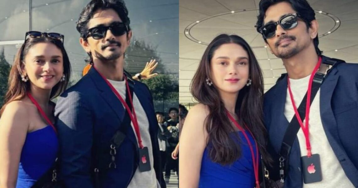 Aditi Rao Hydari and her fiancé Siddharth pose for romantic PICS; fans say ‘Made for each other’