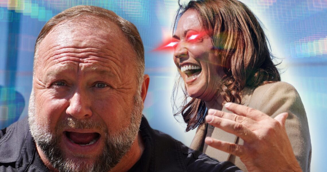 Alex Jones Crazily Predicts Kamala Harris Will Take Ecstasy Before Trump Debate