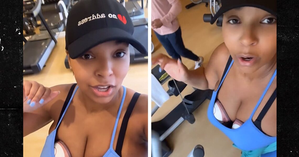 Ashanti Pumps Newborn Baby’s Breast Milk While Working Out