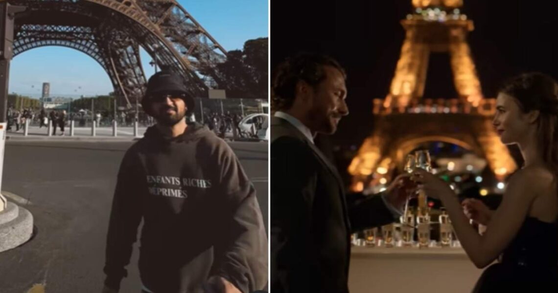 Diljit Dosanjh dancing in front of Eiffel Tower with big smile is every tourist ever; fans say ‘Dosanjh and Emily both in Paris’