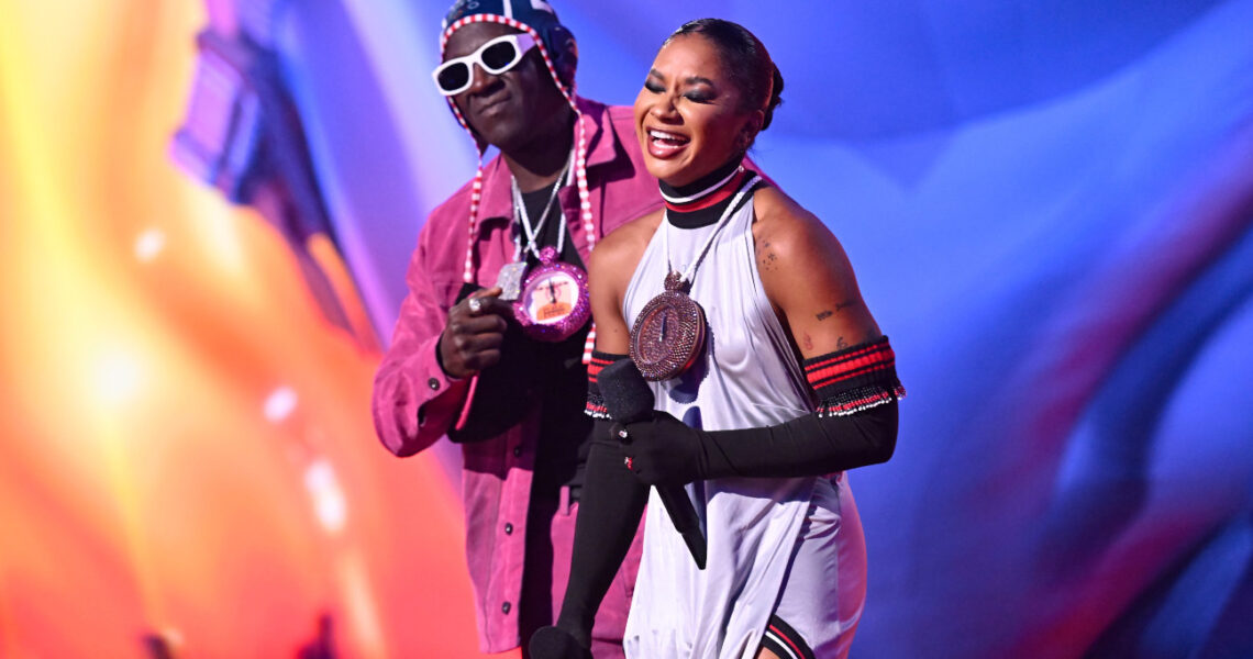 Flavor Flav Gives Jordan Chiles Bronze Clock at VMAs After Olympics