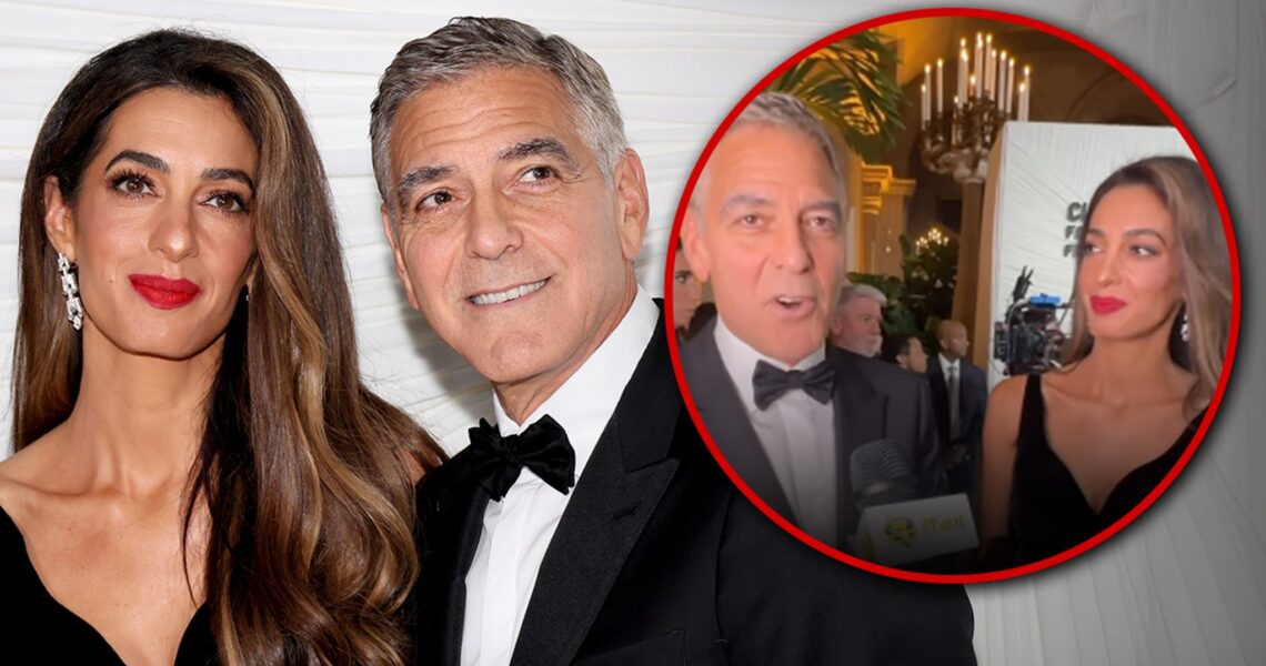 George Clooney Hypes Up Wife Amal Clooney at Their NYC Charity Event