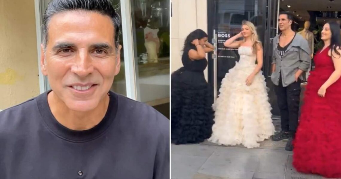 Housefull 5: Akshay Kumar makes the day for female fans in London as he happily poses with them amid shoot; WATCH