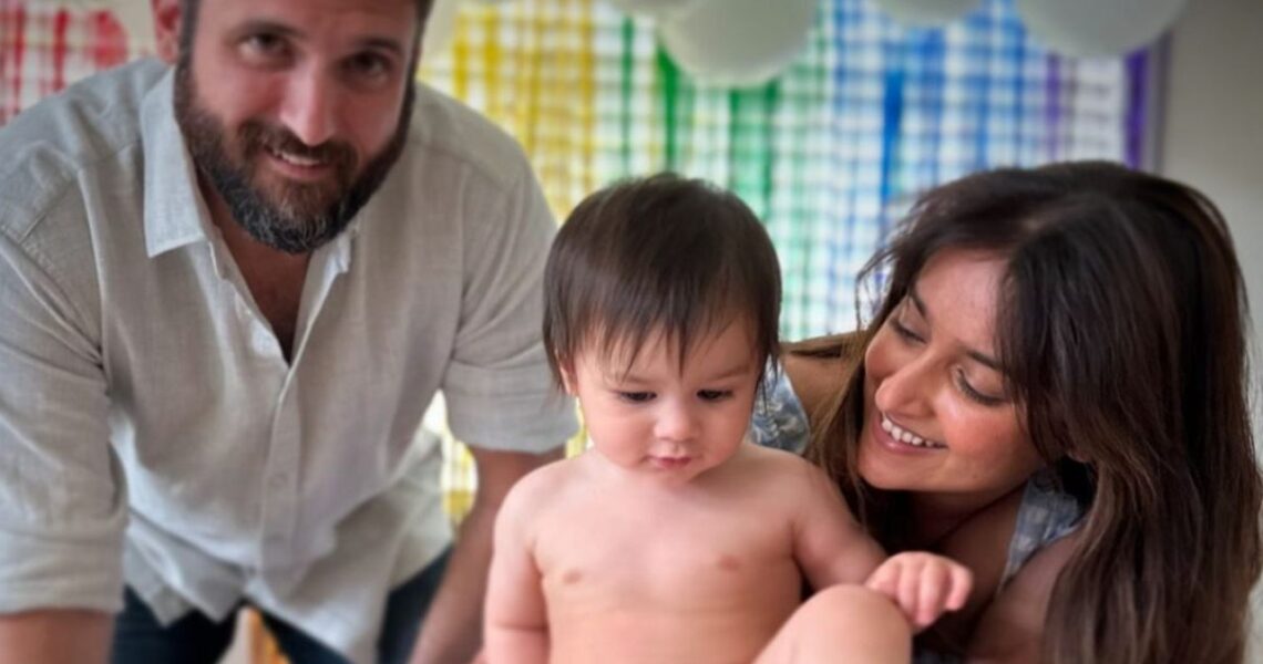 Ileana D’Cruz can’t keep calm as husband Michael Dolan plays guitar and son Koa joins him; ‘Brb my ovaries just exploded’