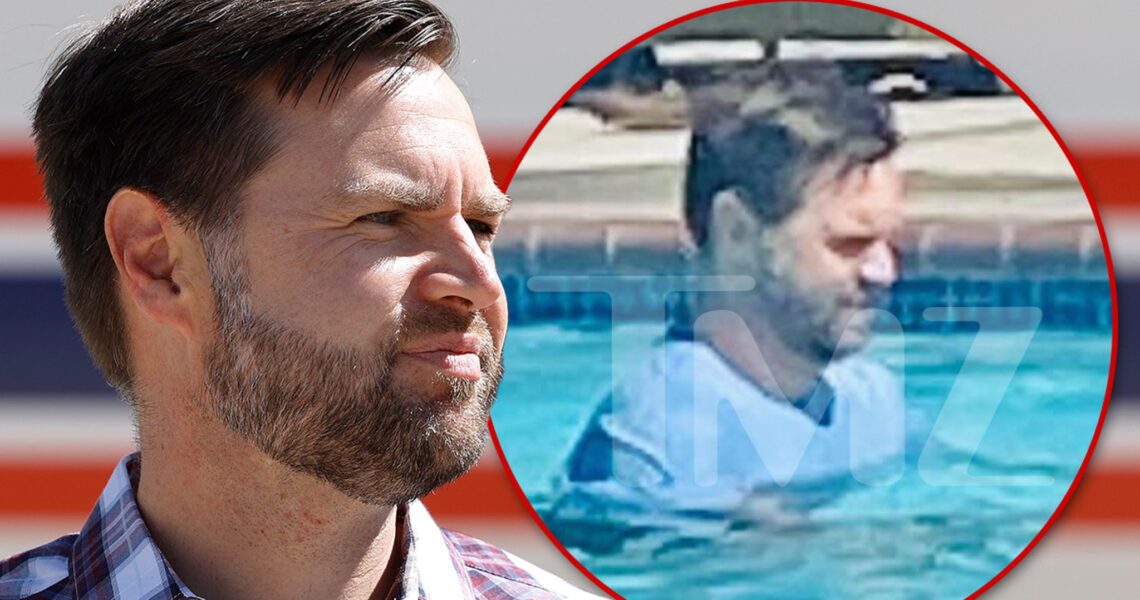 J.D Vance Goes Swimming with Shirt On at Luxury La Jolla Hotel