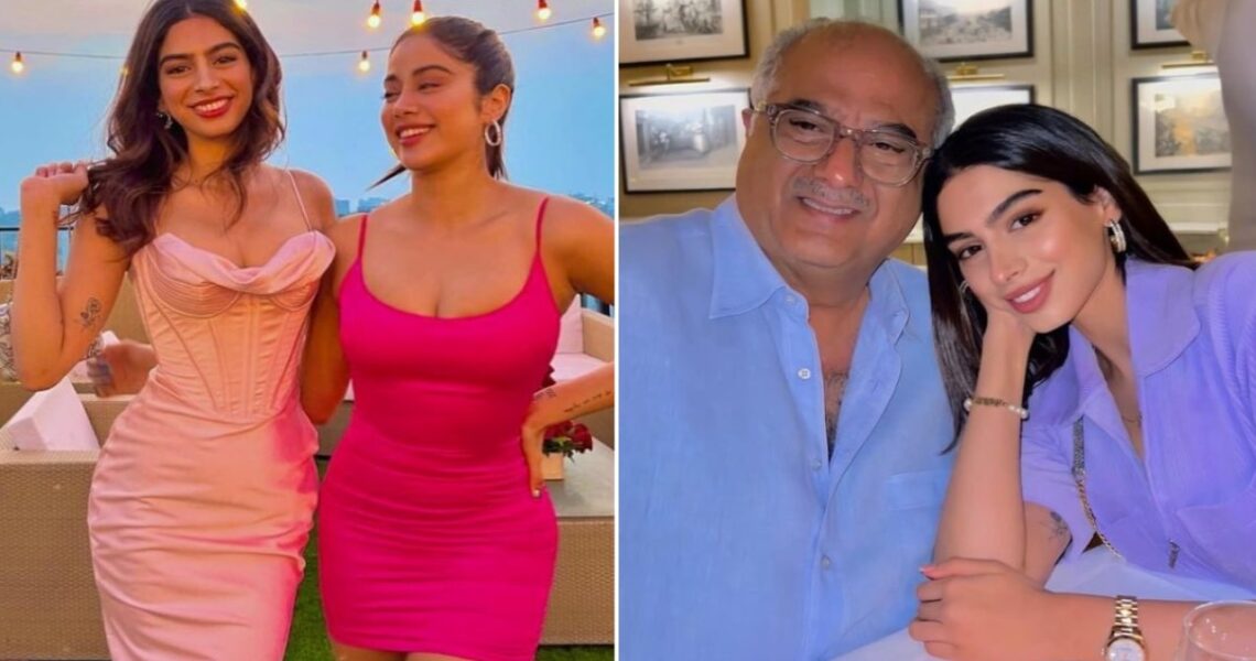 Khushi Kapoor shares happy memories from childhood with elder sister Janhvi and dad Boney Kapoor; see PICS