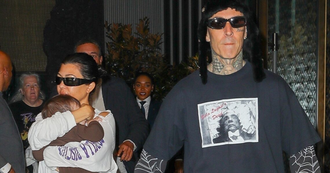 Kourtney Kardashian and Travis Barker Bring Baby Rocky on Blink-182 Tour