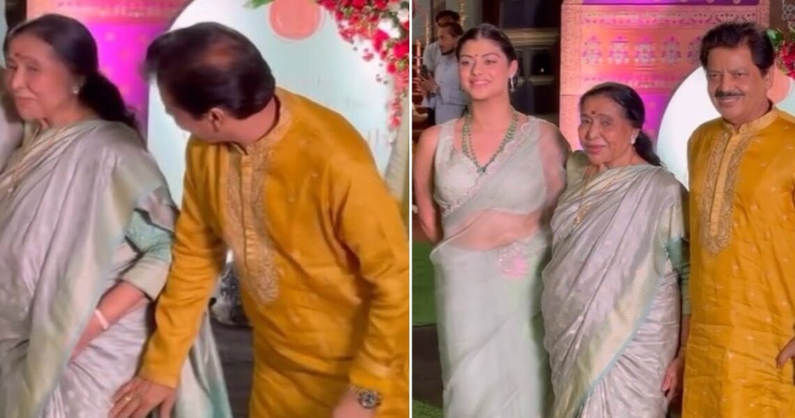 Main Yahaan Hoon vocalist Udit Narayan bows down in front of legendary singer Asha Bhosle proving respect never goes out of style; WATCH