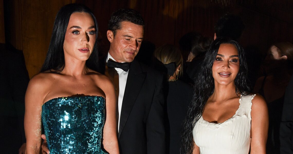 Orlando Bloom Appears to Check Out Kim Kardashian’s Famous Backside