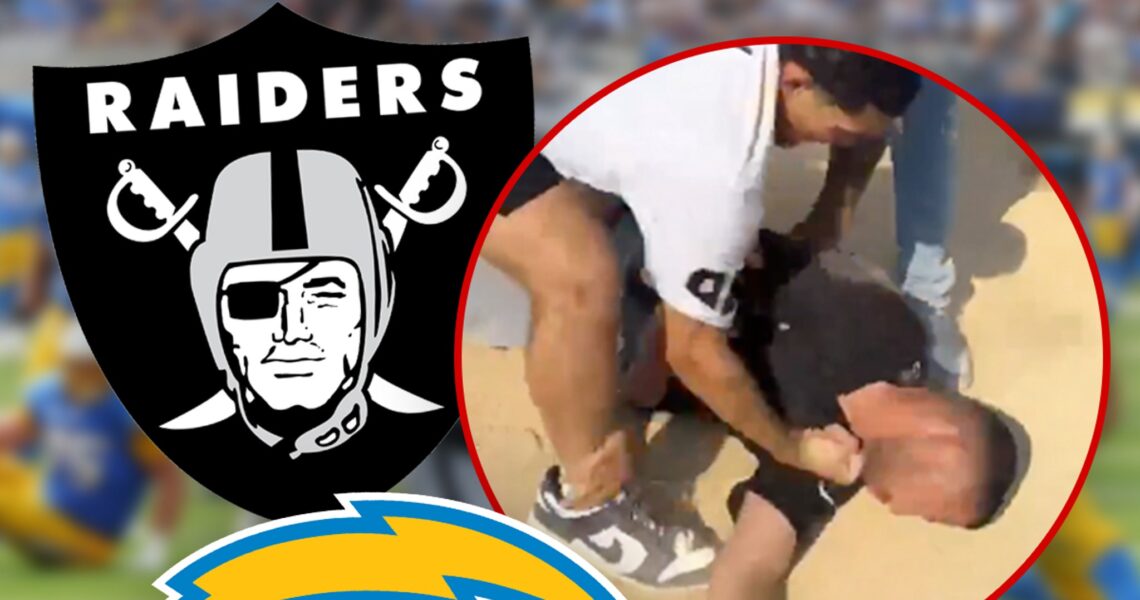 Raiders, Chargers Fans Get In Violent, Bloody Brawl At SoFi Stadium