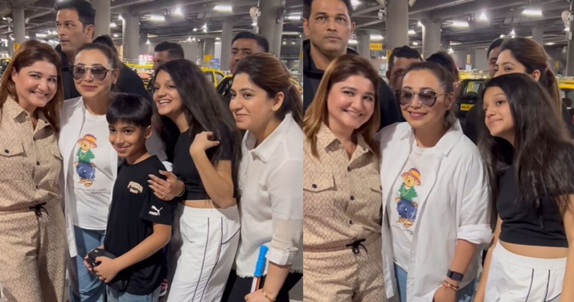 Rani Mukerji ensures every fan gets picture as she arrives at airport; actress’ humility is winning hearts; WATCH