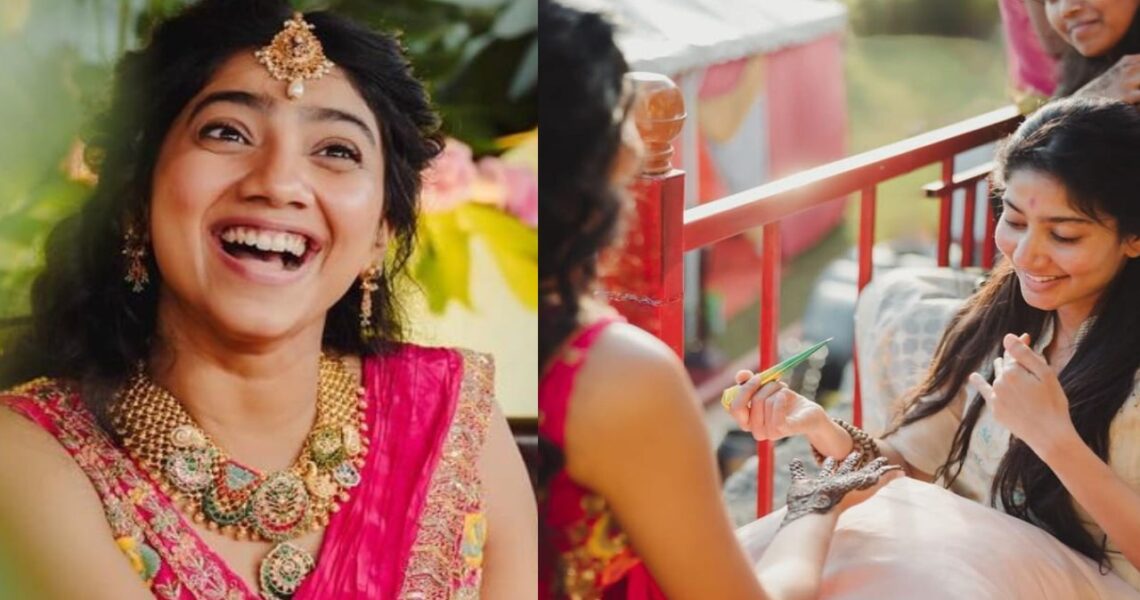 Sai Pallavi gets super ‘conscious’ as she applies henna on sister Pooja Kannan’s hands at her mehendi ceremony; WATCH