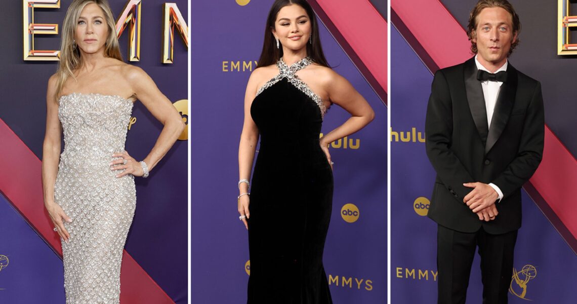 Selena Gomez, Jennifer Aniston and More TV Stars Hit Emmys Red Carpet