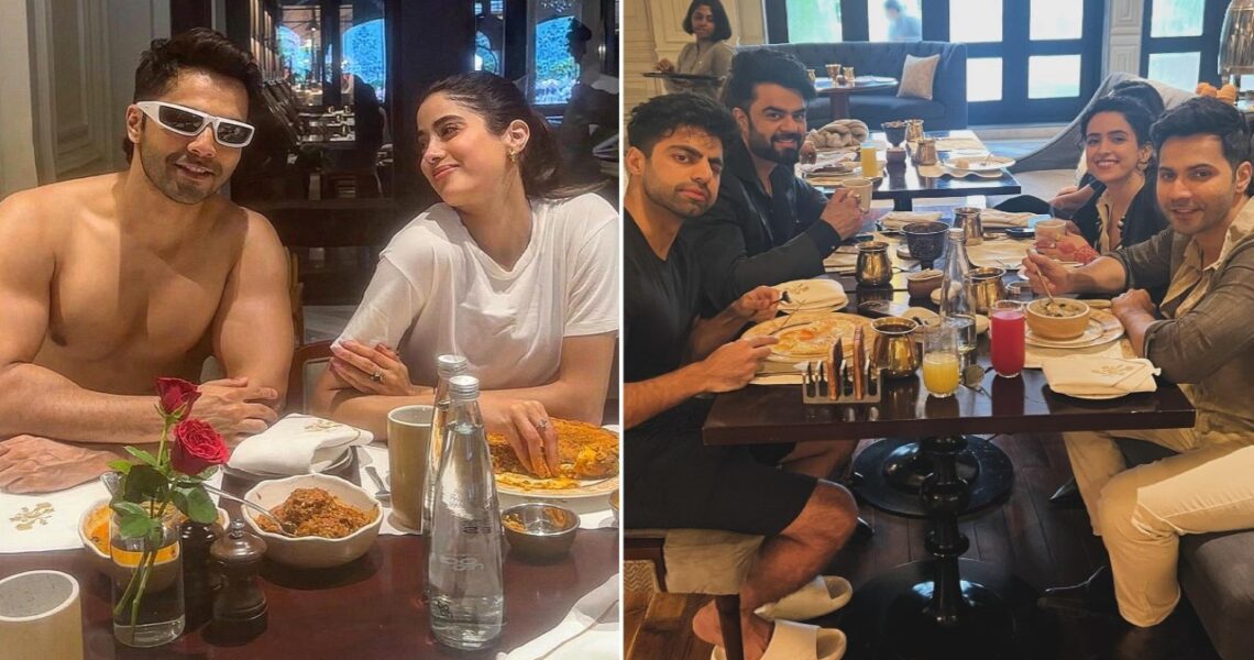 Shirtless Varun Dhawan poses with Janhvi Kapoor having ‘breakfast’; Sunny Sanskari Ki Tulsi Kumari actress’ sassy comment will make you go ROFL