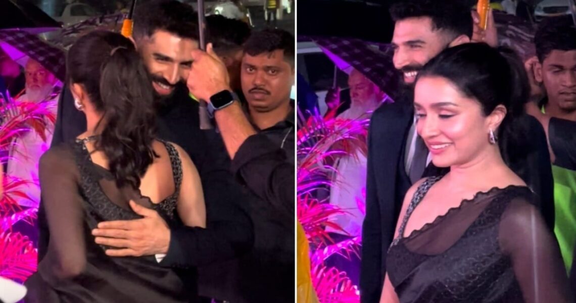 Shraddha Kapoor and Aditya Roy Kapur’s reunion while it rains in Mumbai reminds fans of the iconic scene from Aashiqui 2; WATCH