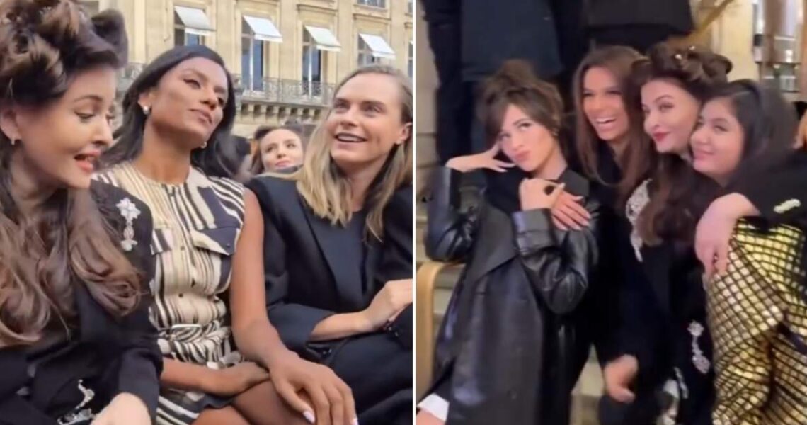 WATCH: Aishwarya Rai chills with Bridgerton actress Simone Ashley and Camila Cabello at Paris Fashion Week; daughter Aaradhya joins