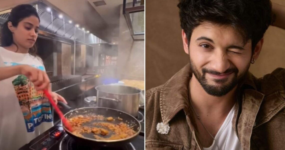 WATCH: Janhvi Kapoor cooks ‘zero Kcals’ pasta for Sunny Sanskari Ki Tulsi Kumari co-star Rohit Saraf; Don’t miss his appreciation post