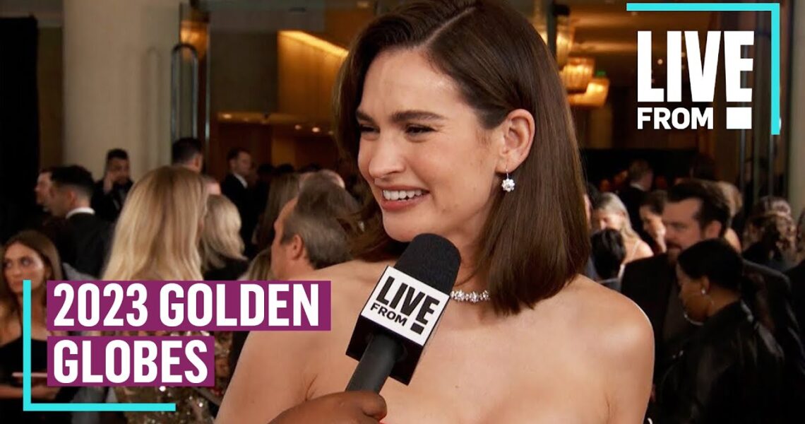 Lily James Ready for Some Champagne After Golden Globes | E! News