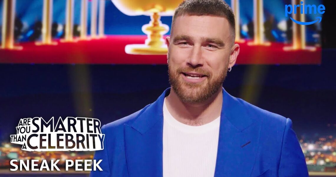 Travis Kelce Hosts Are You Smarter Than A Celebrity Sneak Peek | Prime Video