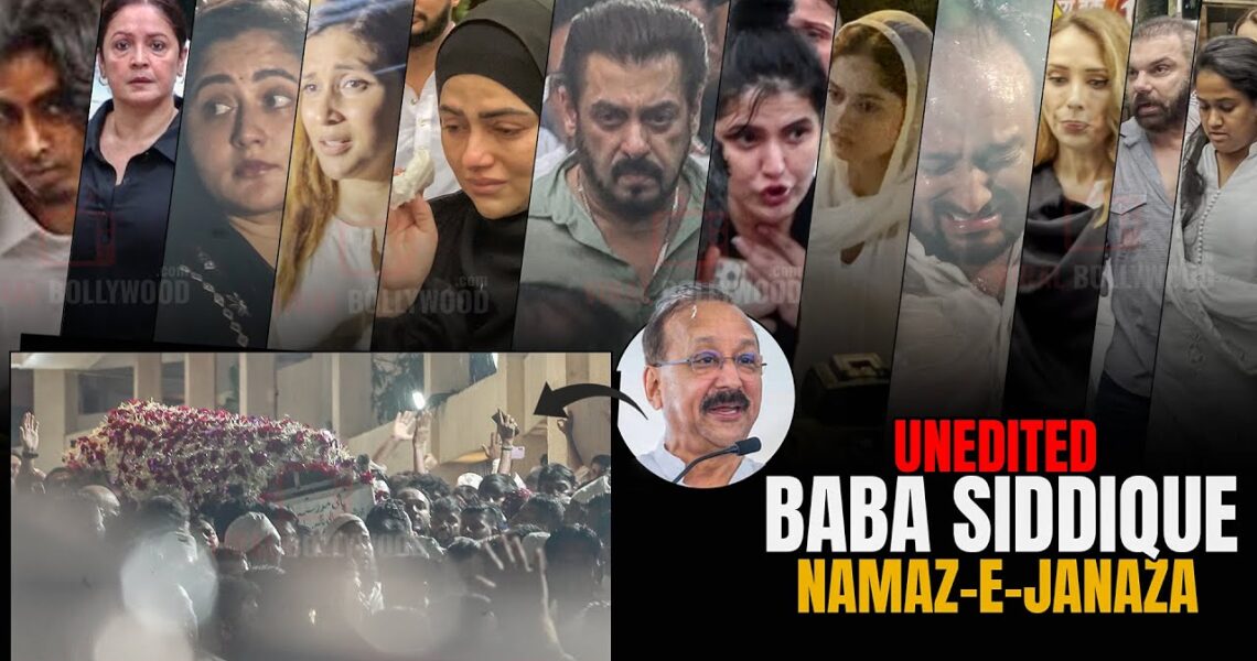 Celebrities arrives at Baba Siddique’s Namaz-e-Janaza | Salman Khan, Shehnaaz, Rashami, Sana