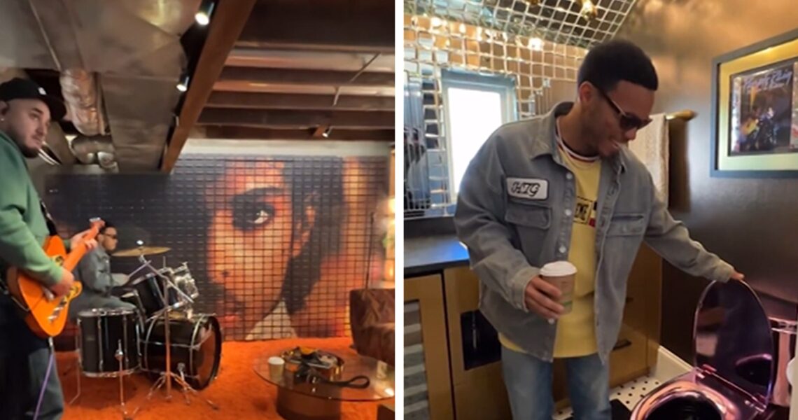 Anderson .Paak Sits on Toilet, Tries on Jewelry at Prince Purple Rain House Airbnb