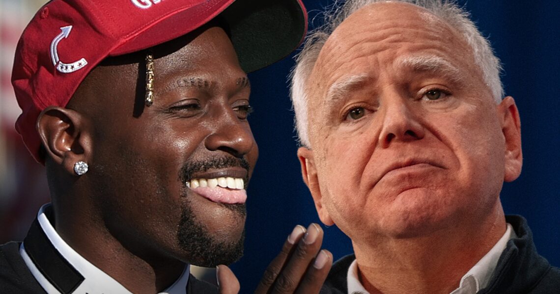 Antonio Brown Says ‘Tampon Tim Walz’ Could Never Defend Him on Field