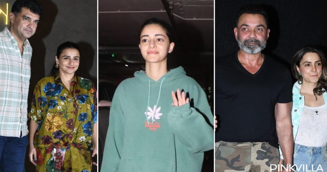 CTRL Screening: Ananya Panday chooses comfort over glam, Bobby Deol-wife Tania give couple goals; Vidya Balan, Sobhita Dhulipala and others join