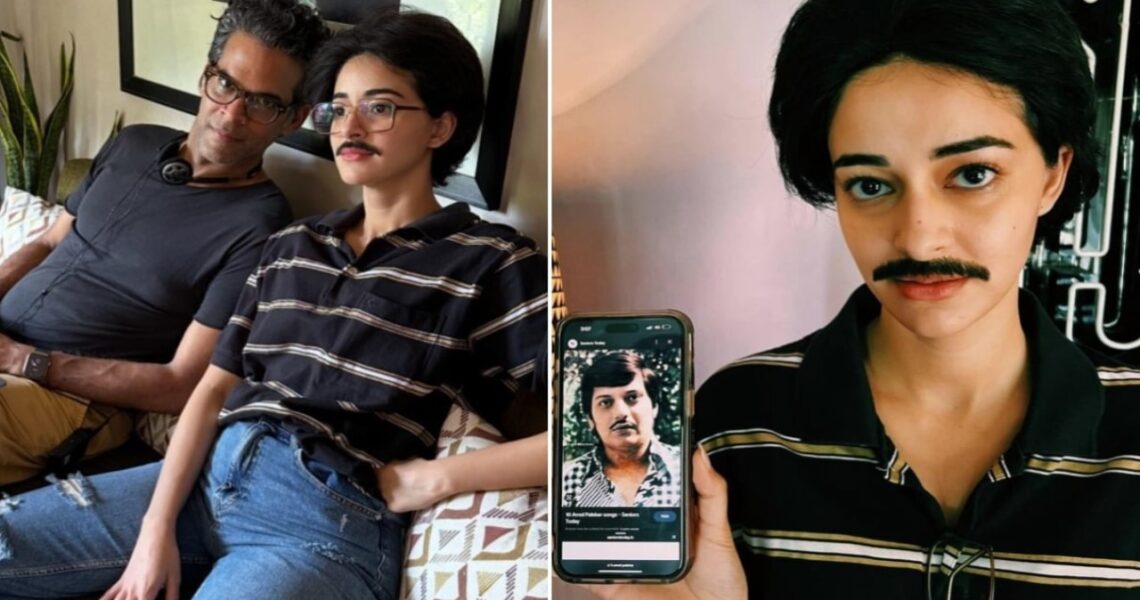 CTRL actor Ananya Panday drops BTS glimpses of turning into Amol Palekar; fans call her ‘Mini Chunky Panday’