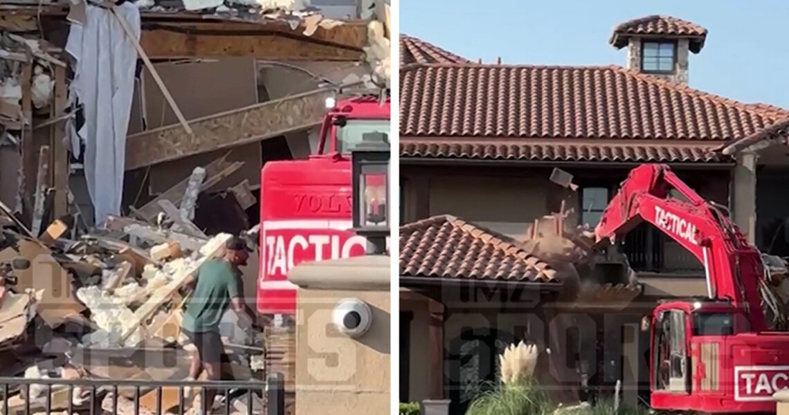 Dak Prescott Watches His Texas Mansion Get Demolished