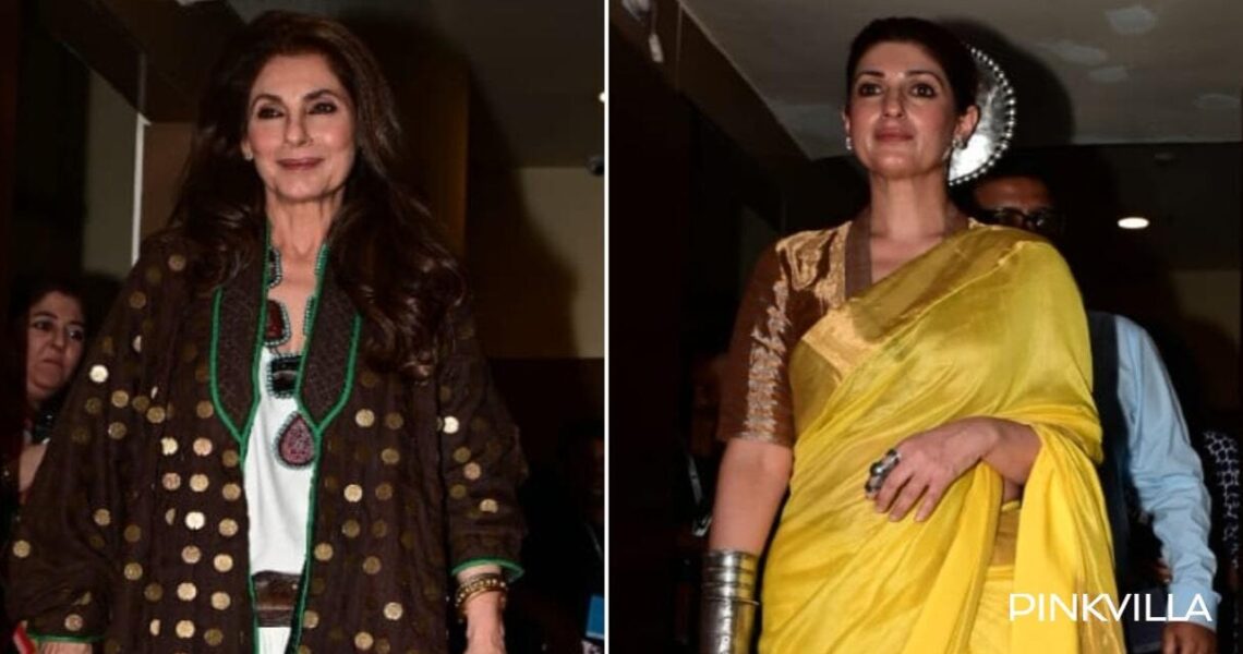 Dimple Kapadia says ‘I don’t pose with juniors’ as paps request her to get clicked with Twinkle Khanna: WATCH