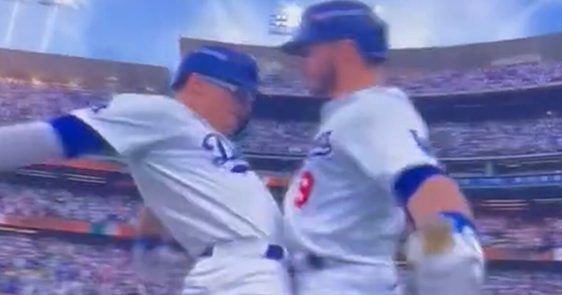 Dodgers’ Groin Bump Celebration Goes Viral and Divides Social Media