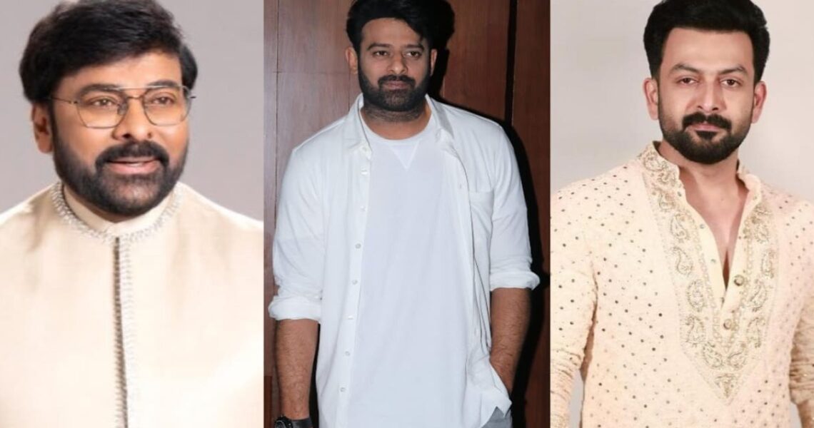 Happy Birthday Darling Prabhas, says Chiranjeevi while Prithviraj Sukumaran wishes Deva with memorable pic