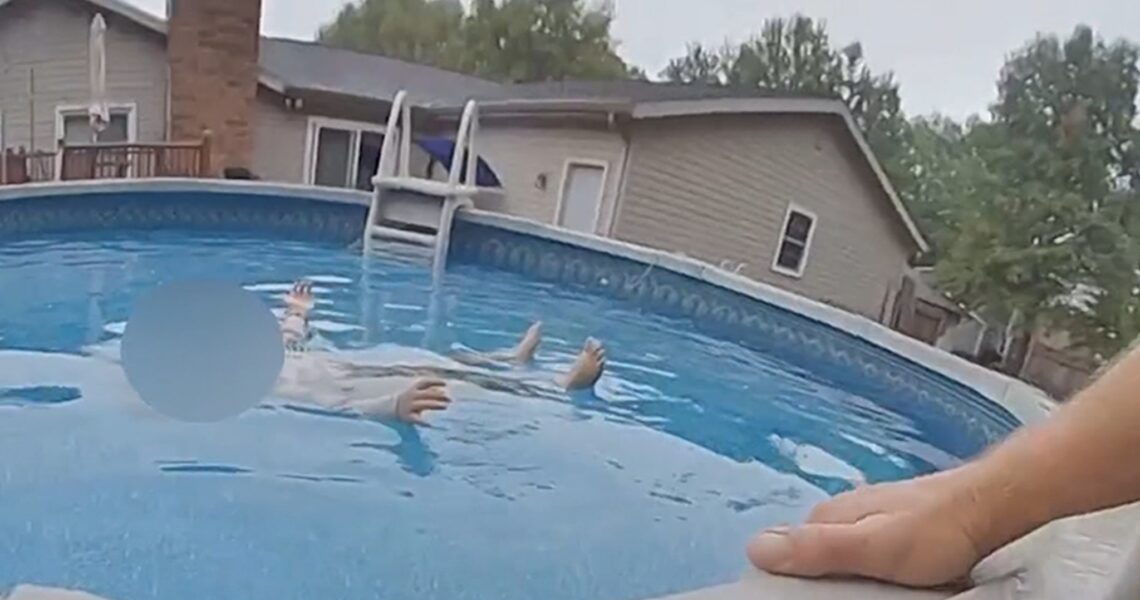 Indiana Cop Rescues Young Boy From Drowning in Pool, Body Cam Video Shows