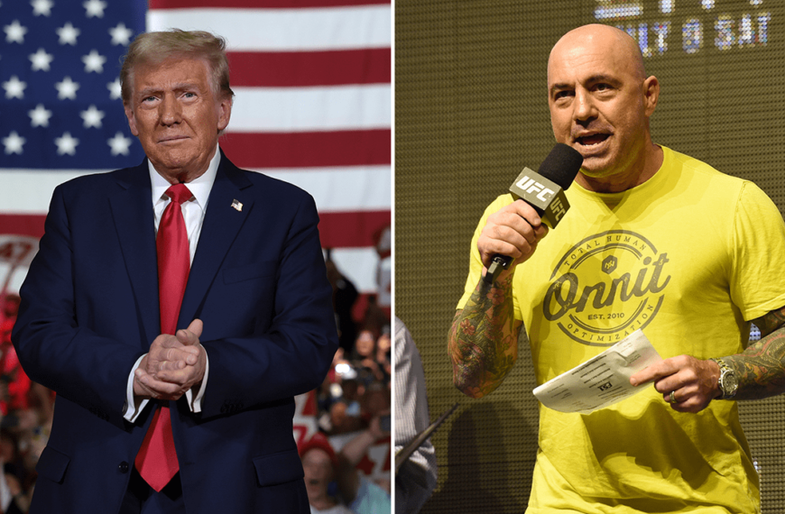 donald trump and joe rogan side by side